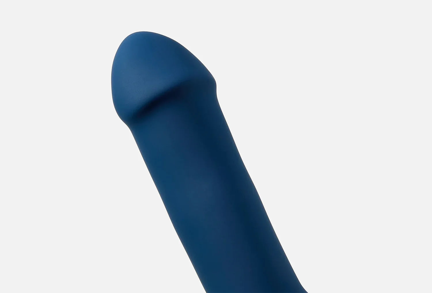Dildo Adrien Lastic Hitsens 1 em silicone de cor azul escuro — zoom da ponta
