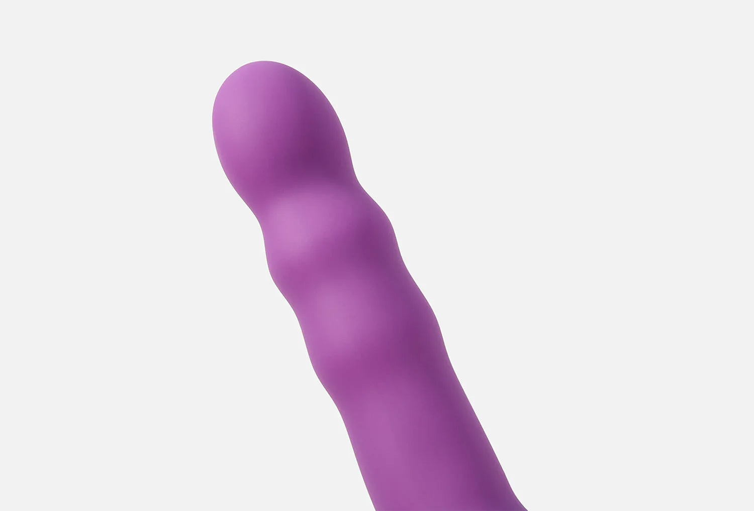 Dildo Adrien Lastic Hitsens 2 em silicone de cor violeta — zoom da ponta