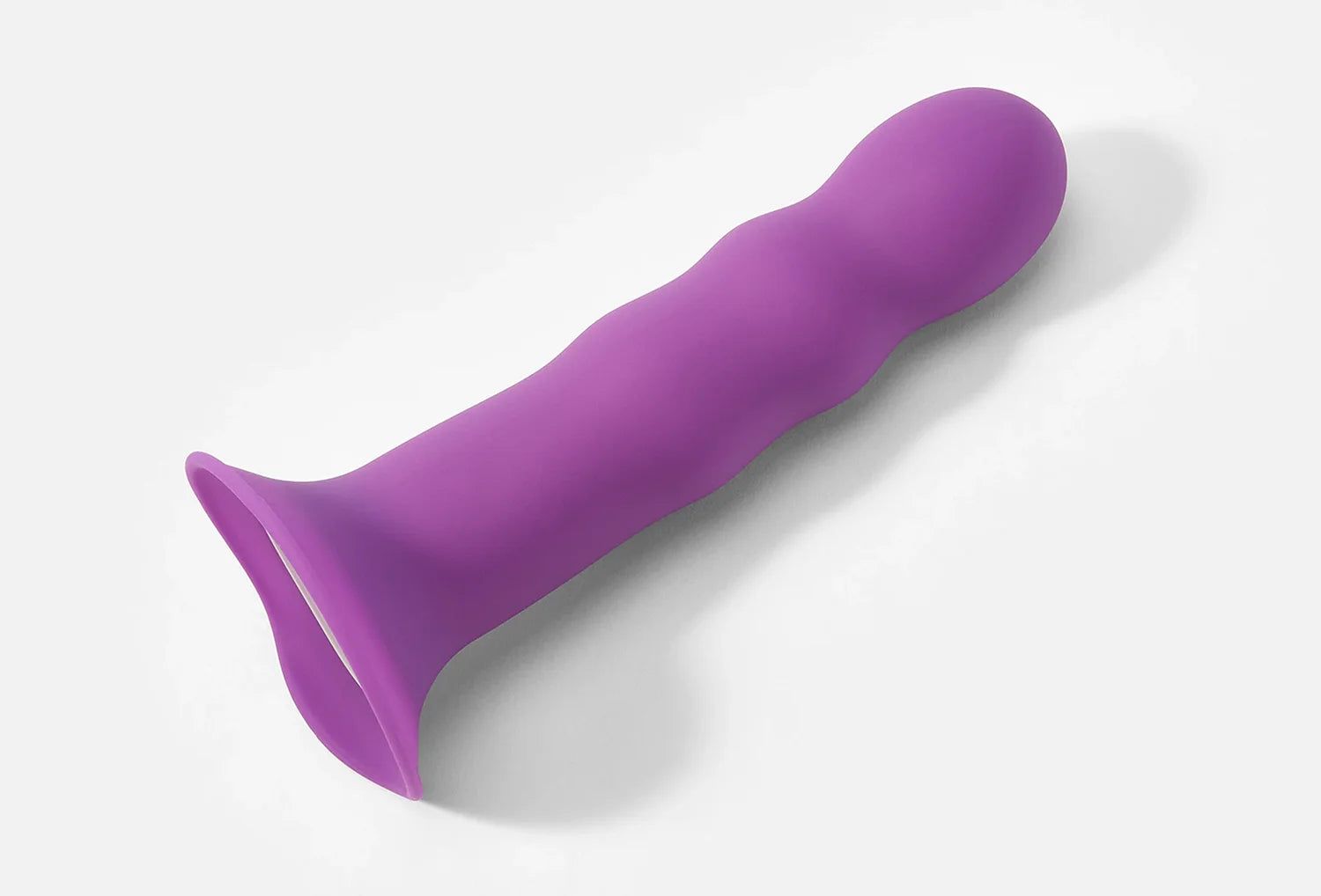 Dildo Adrien Lastic Hitsens 2 em silicone de cor violeta — vista de cima