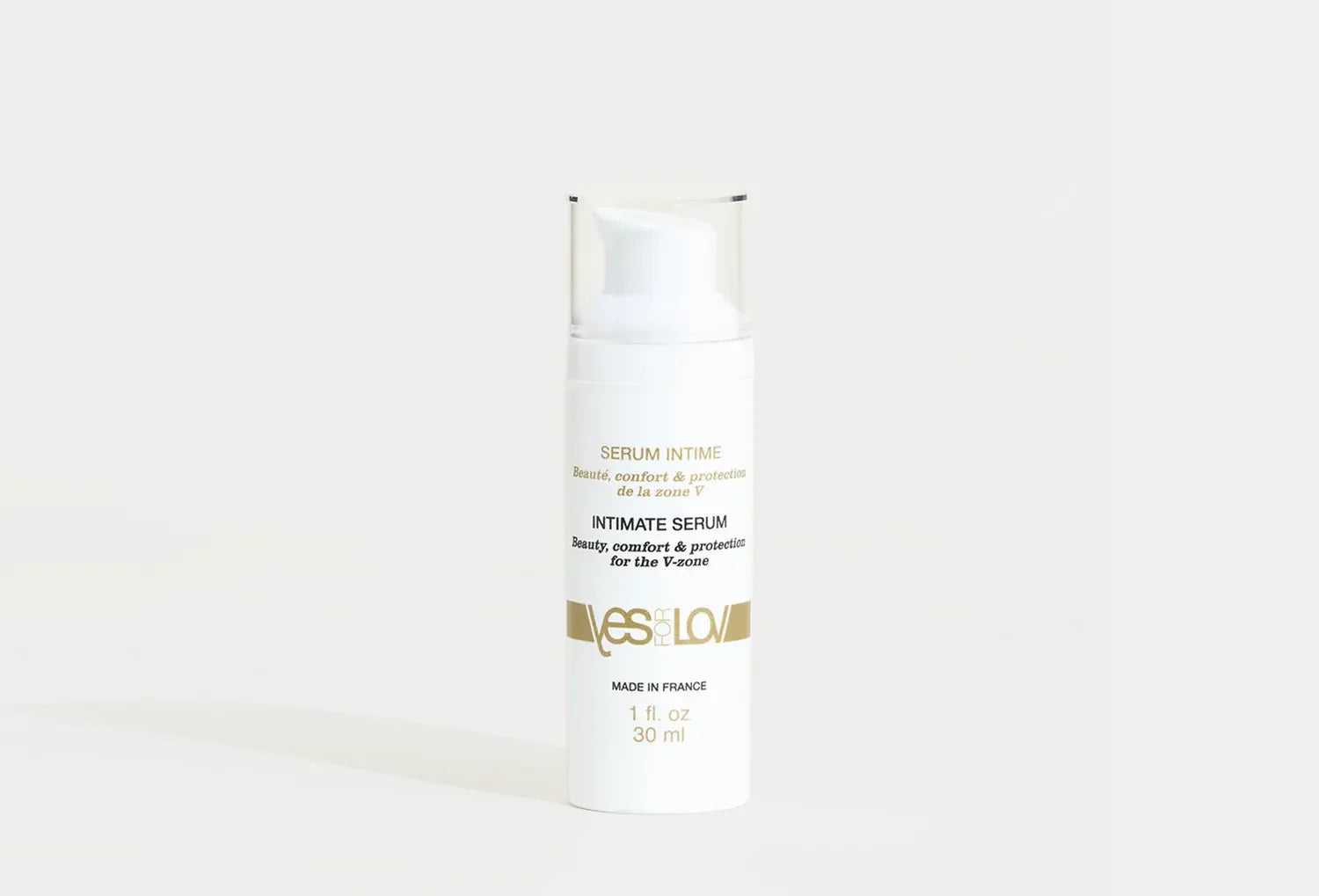 Hidratante vulvar orgânico Yesforlov, tubo de 30 ml — vista de frente