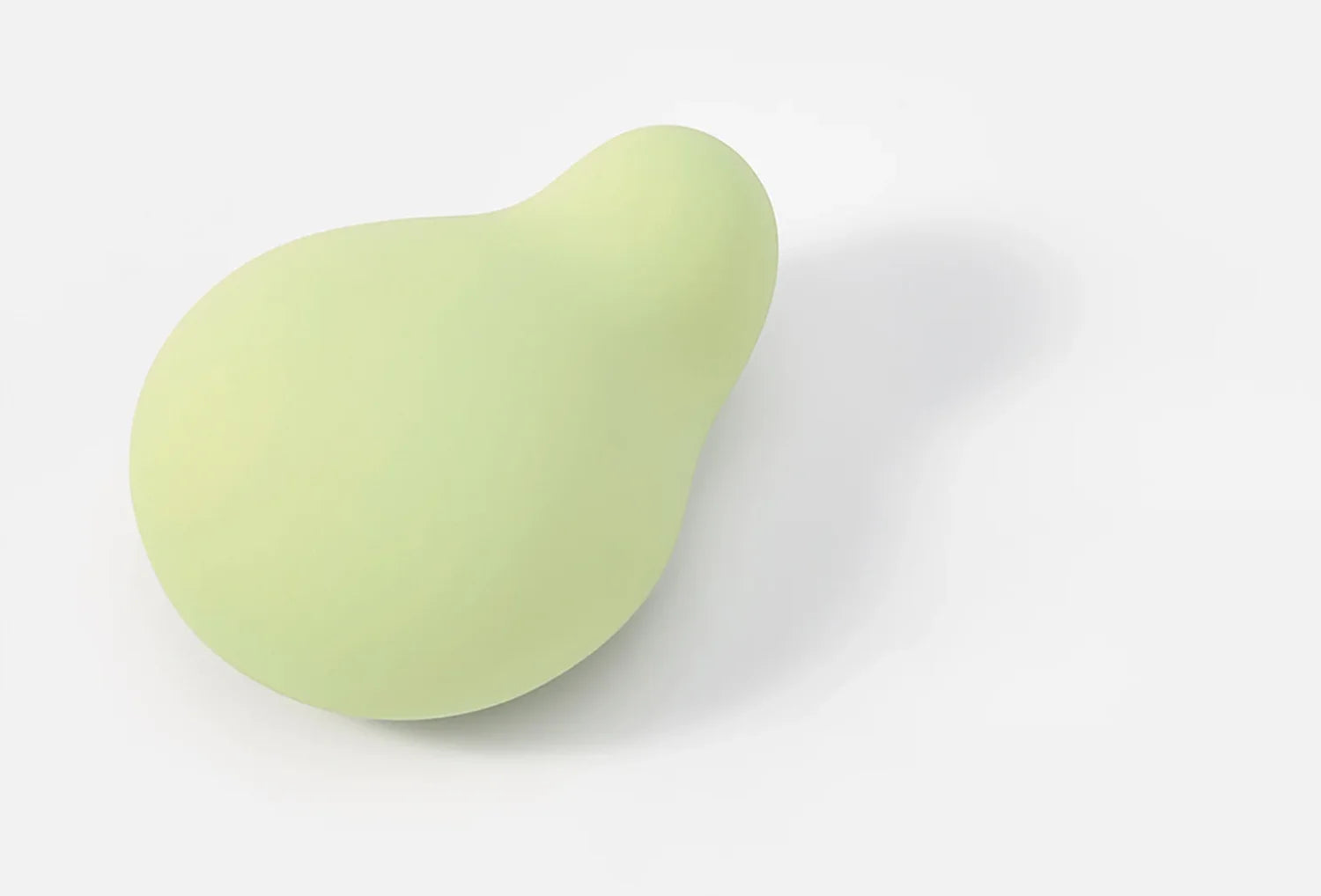 Vibrador clitoriano Iroha Midori em silicone de cor verde matcha — vista de cima
