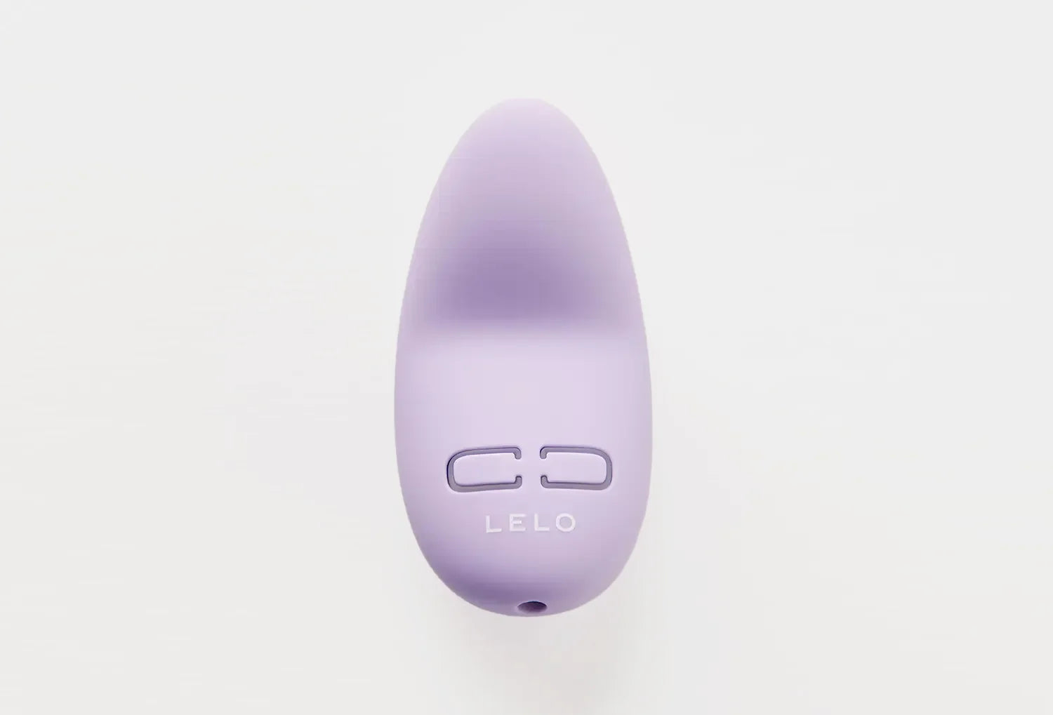 Vibrador discreto Lelo Lily 3 em silicone de cor lavanda — vista de cima