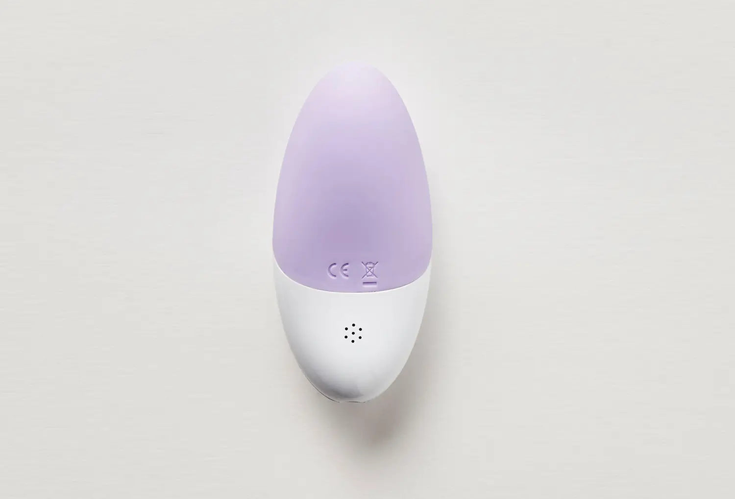 Vibrador discreto Lelo Siri 3 em silicone de cor lavanda — vista traseira