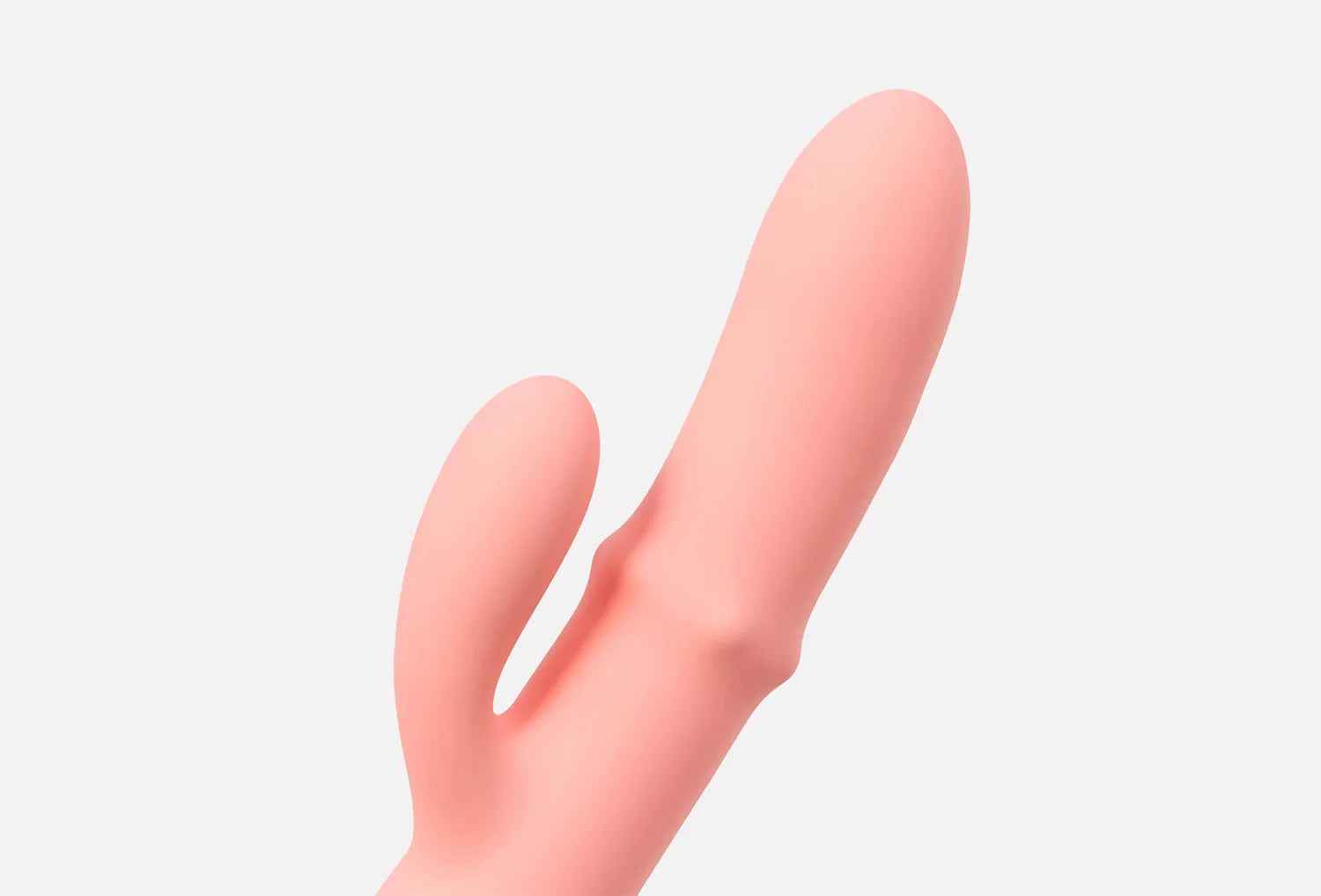 Vibrador duplo Svakom Mora Neo em silicone de cor rosa velho — zoom da ponta