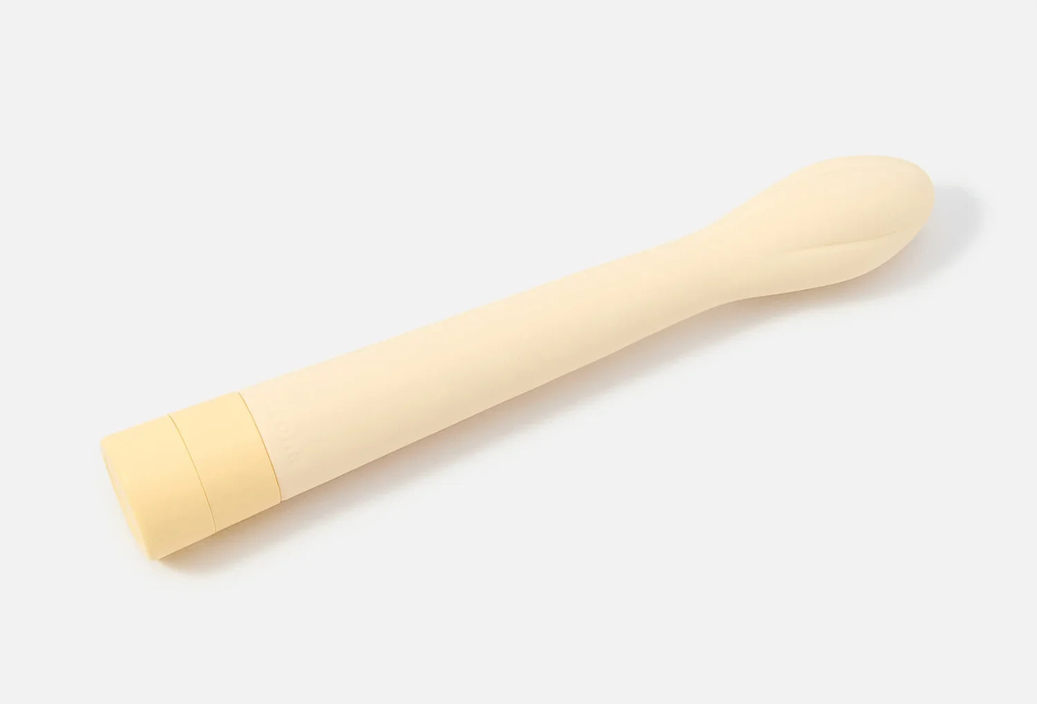Vibrador clitoriano Iroha Koharu em silicone de cor marfim — vista de cima