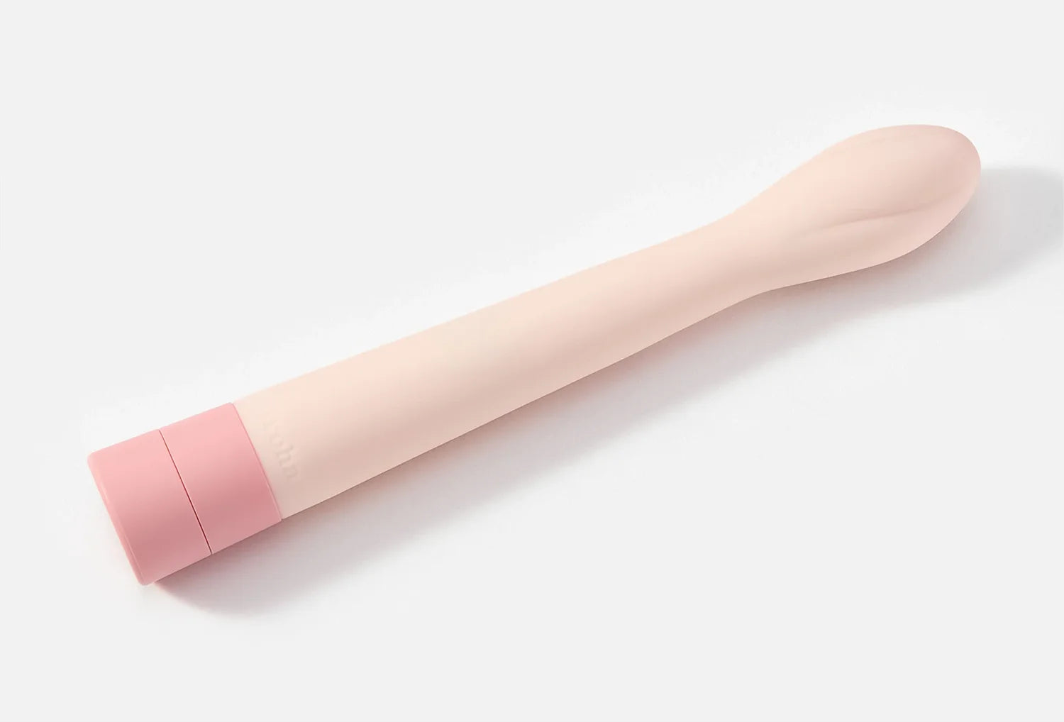 Vibrador clitoriano Iroha Koharu em silicone de cor rosa claro — vista de cima