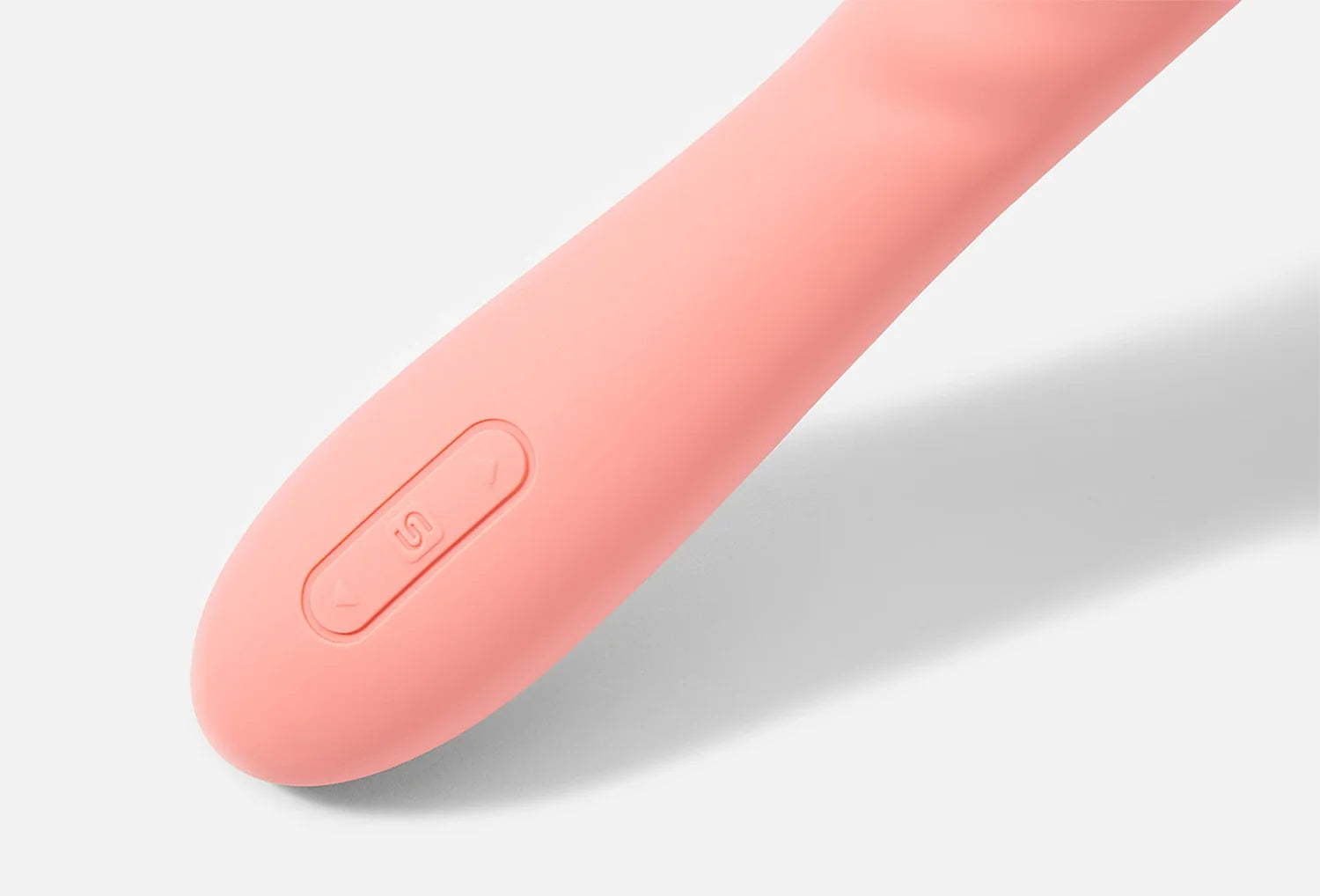 Vibrador para ponto G Svakom Ava Neo em silicone de cor rosa velho — zoom dos botões na base